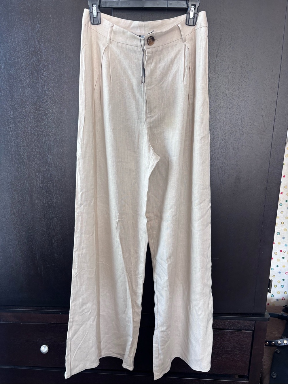 Fashion Nova Women's Wide-Leg Pants in Cream
